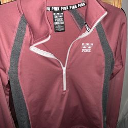 PINK Zip Up Sweater