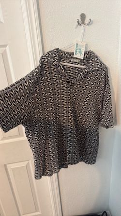 Zara large oversized collared shirt with buttons