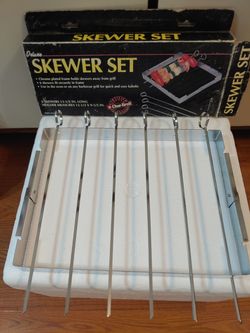Skewers Grill Food Tools Cookout Set