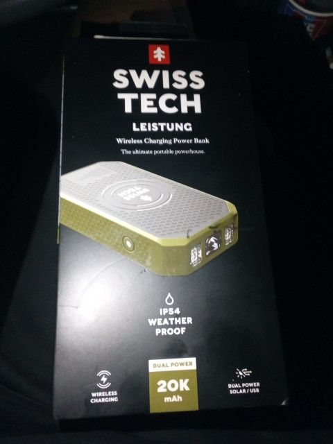 *20k Wireless Charging Bank* Swiss Tech