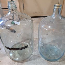 2 Glass Carboys 