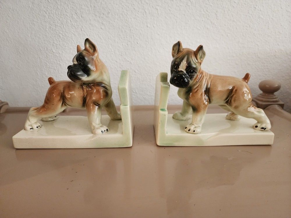 Boxer Dog Book Ends