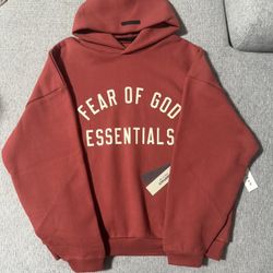 Essentials Fear of God Hoodie Burgundy Red Limited S M L XL XXL 100% Authentic