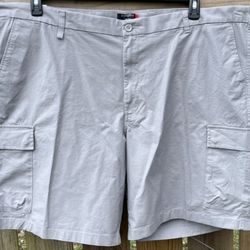 Dockers Big & Tall Tech Cargo Shorts Gray Size 46  Stretch