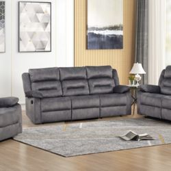 3 Pc Sofa And Loveseat Recliner Set $1,000🏆