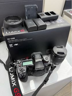 LUMIX DC-G9M DSLR 4K Camera Kit, 12-60mm lens, 3 Batteries, Charger