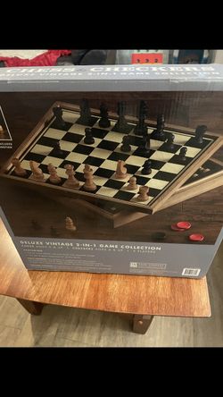 Vintage Chess And Checkers Game