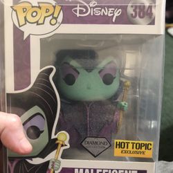 FUNKO MALEFICENT #384 DIAMOND COLLECTION HOT TOPIC EXCL