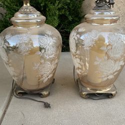 Pair Of Vintage Lamps 