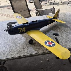Large Radio Controlled Vintage Air Plane Army USA