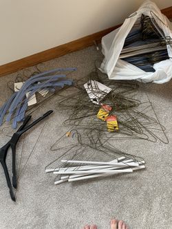 Matching unused Hangers About 300 Worth Of Them. 