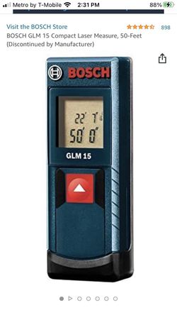 Bosch 50 Ft Laser Measure for Sale in Warwick, RI - OfferUp
