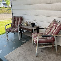 Patio Chairs, Set Of Four 