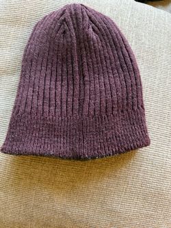 Burgundy winter beanie