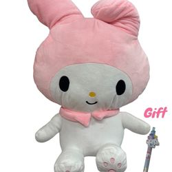 Hello Kitty My Melody Plush Backpack With Gift Pen 