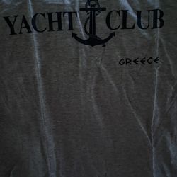 Vintage Gray Unisex Greece Yacht Club Greek T-Shirt $15 each or 2 for $20 (Mix & Match) (4 available)