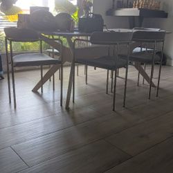 West Elm Table And 6 Chairs