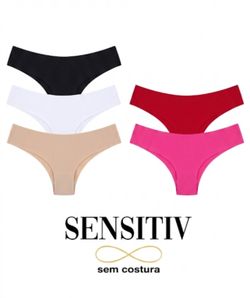 Pack of 5  - Seamless Laser-Cut Brazilian Panties (NWT)