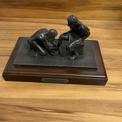 bronze sculpture titled "Divine Servant" by Max Greiner, Jr. 