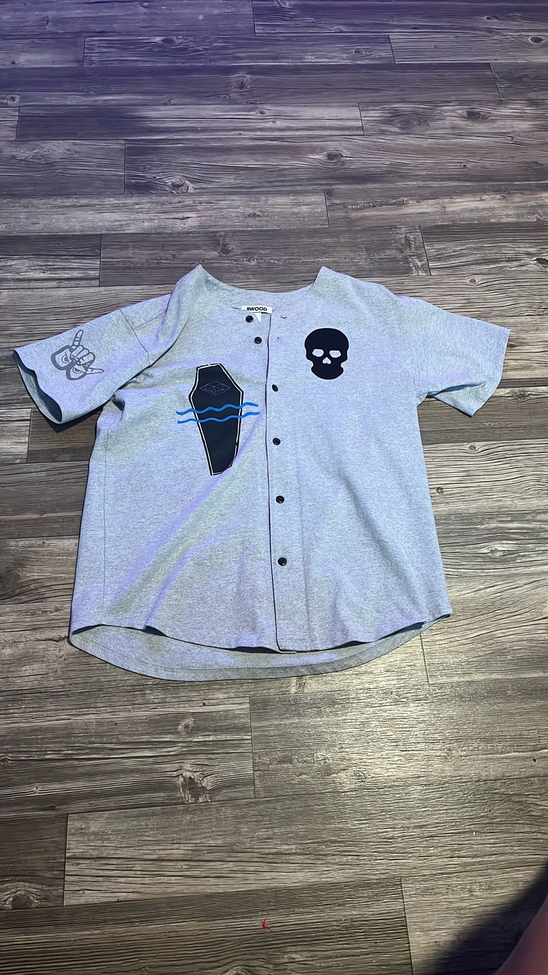 B-wood Nirvana Eye Don’t Have A Gun Baseball Jersey Large 
