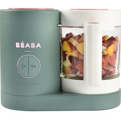 BEABA Babycook Neo Baby Food Maker | Non-Toxic Glass & Stainless Steel | Trusted by Celebrity Moms | Sustainable Baby Food Processor | Global Leader |