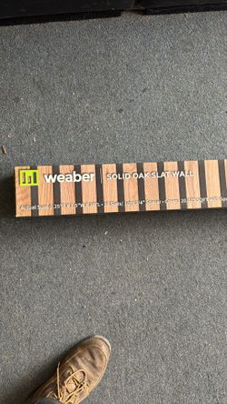 Weaver Solid Oak Slat Wall