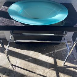 Custom Italian Council Vanity with Mirror 