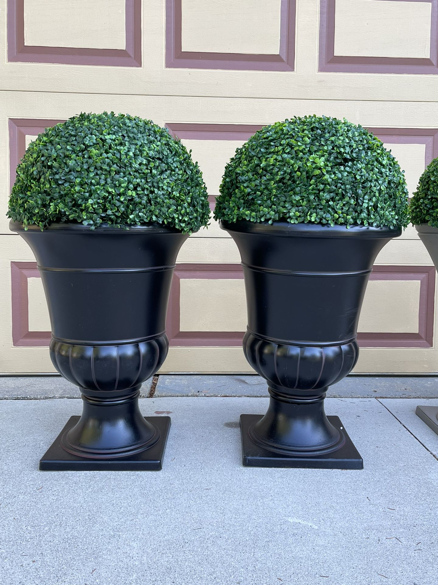 Very Nice 2 Vaes With Plant