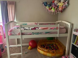 Loft bed with slide