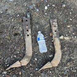 Trenching Plow Attachments - Large Heavy Duty Cast Iron Tractor Digging Accessories in Very Good Condition with Normal Wear. Only $50 for Both!