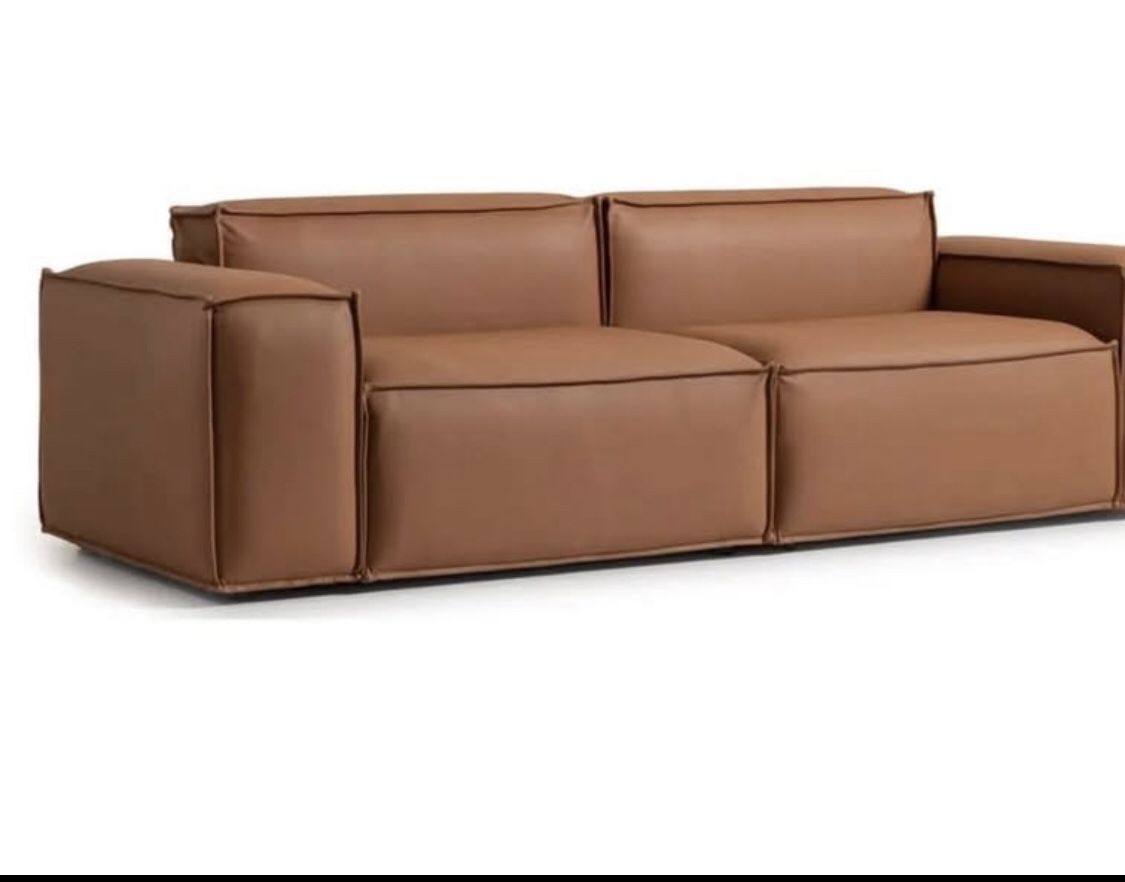 Luxe Modern Leather Sofa (2 or 3 Seater)