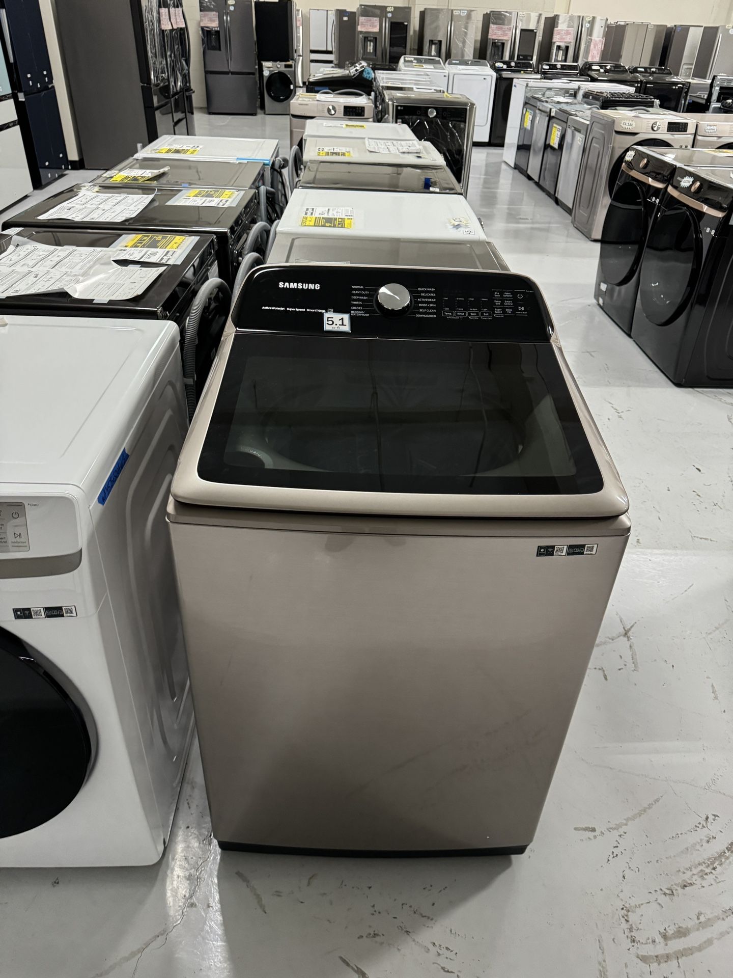 XL Washer Champagne Rose Gold Top Load Washing Machine