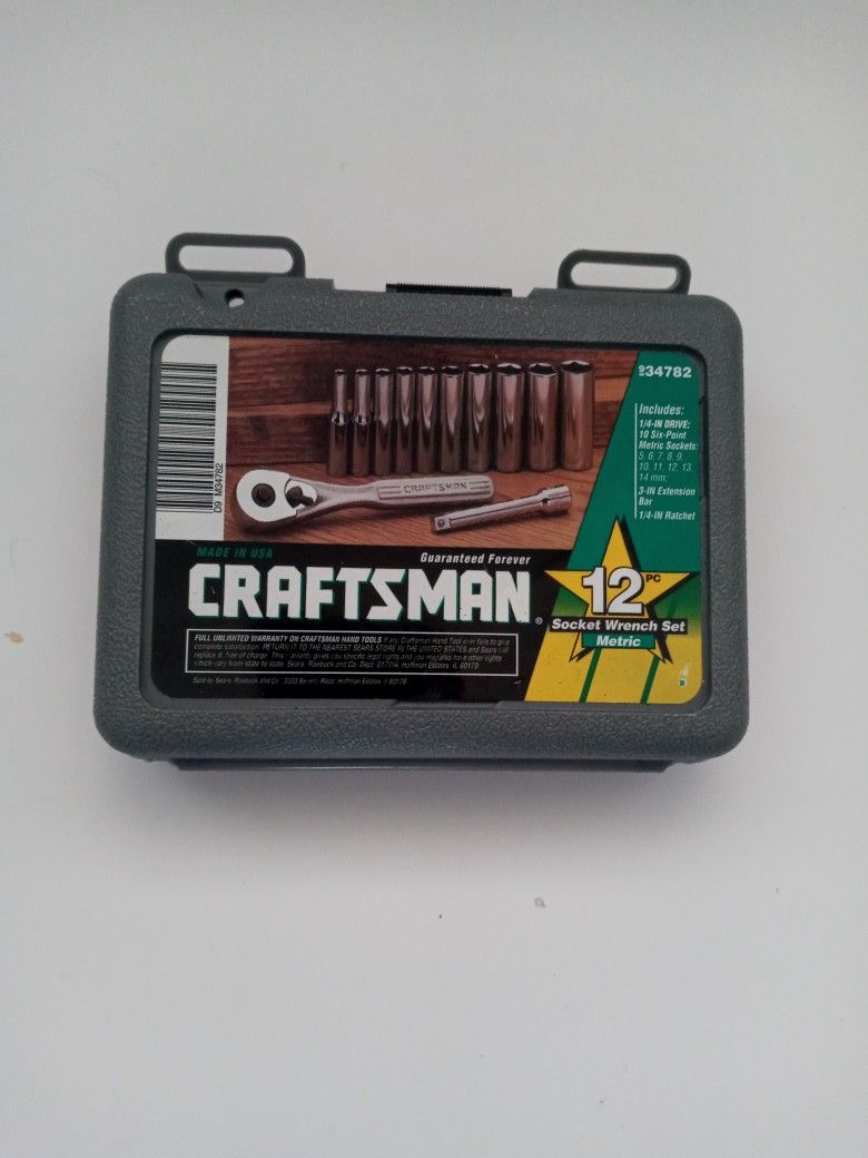 Vintage Craftsman Socket Wrench Set