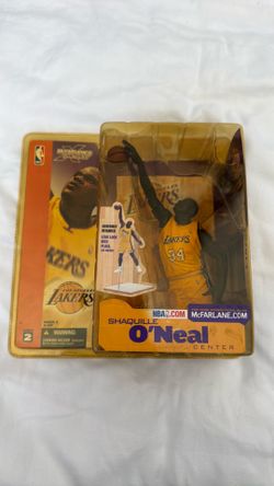 Los Angeles Lakers Shaquille O’Neal McFarlane series 2 yellow uniform BRAND NEW IN BOX