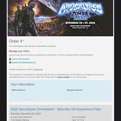 apocalypse tickets