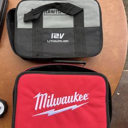 Lot of 2 Milwaukee M12 Drill Hammer Tool, Craftsman Nextec SOFT CASE ONLY