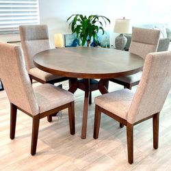 Stylish Round Dining Room Table Set