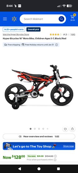 2 kids dirt bike replica bicycles comes with training wheels $70 each obo