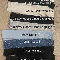 Lot of Girls Pants (11 Pairs)