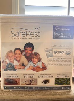 Safe Rest- boxspring bed cover  encasement- Full size