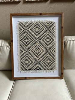 Framed Woven Textile Wall Art