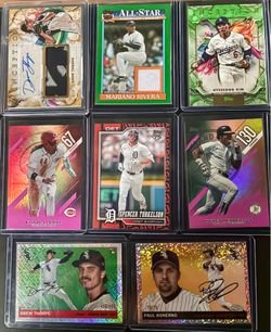 Big baseball card lot + Oversized Eldridge & Misiorowski cards
