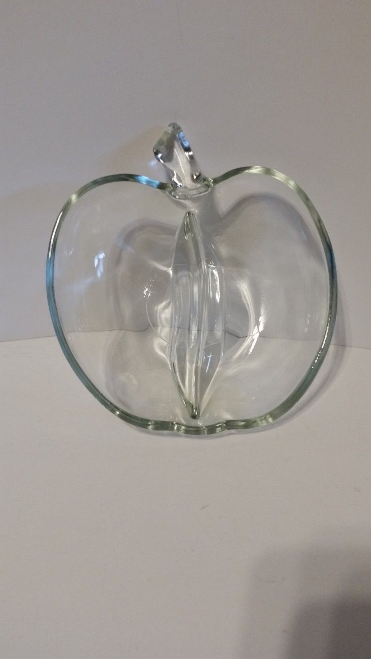 APPLE Shape glass bowl
