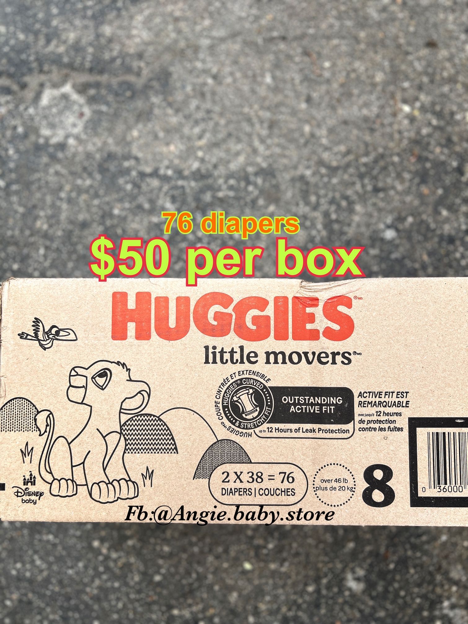 Huggies Little Movers Size 8