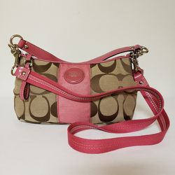 Coach Signature Canvas/Leather Handbag