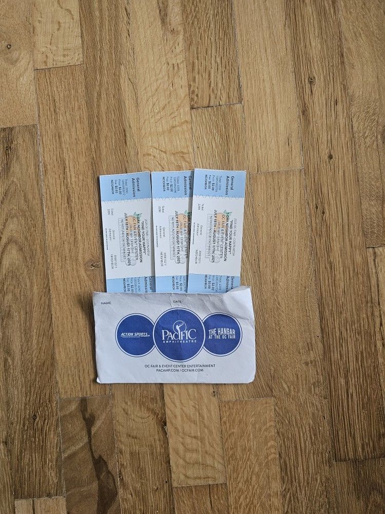 Oc Fair Tickets 8/17