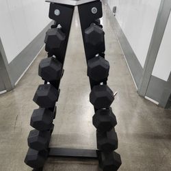 Dumbbells And Rack