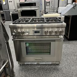 Thermador Stainless Steel 36” Gas Range Pro Harmony 