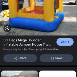 Toddler Six Flags Jumping Castle 
