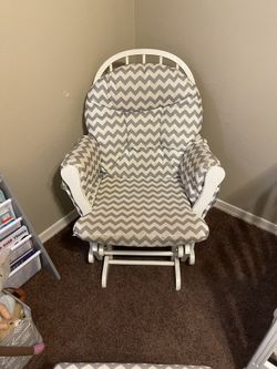 Chevron pattern Rocking Chair